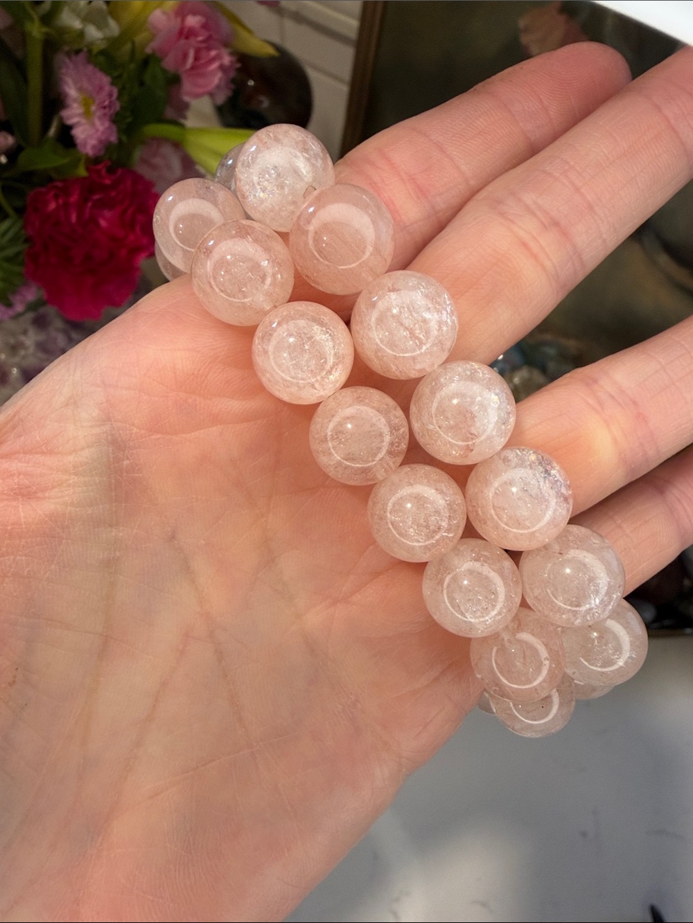Pink Himalayan Quartz Bracelet (listing is for one): B1186